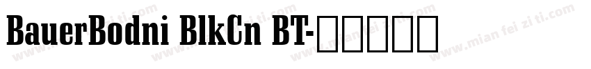 BauerBodni BlkCn BT字体转换